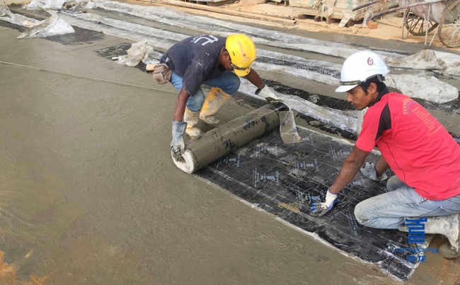 森林城市PCM卷材施工場(chǎng)地 防水材料