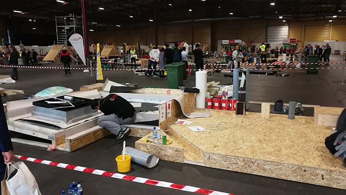 比賽現(xiàn)場 防水材料