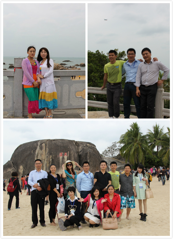青龍人在天涯海角全景留念 青龍三亞年會