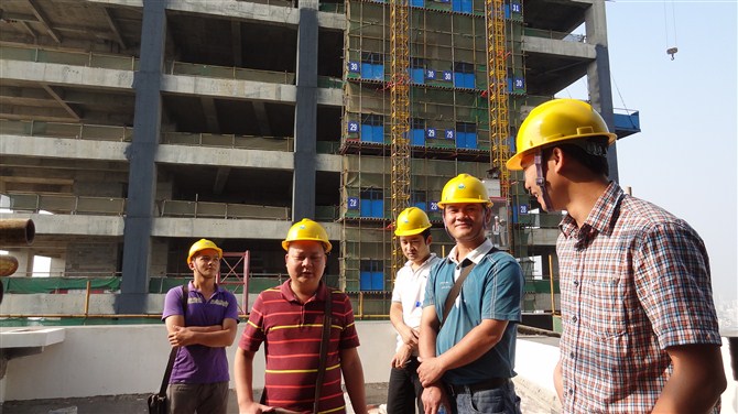 參觀GRC安裝工地
