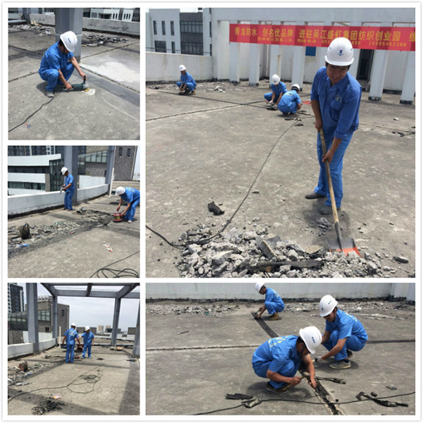 青龍代理商進駐吳江盛虹紡織創(chuàng)業(yè)園維修工程 江蘇防水